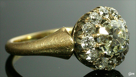 20世紀初頭イギリス製英国オールドマインカット アンティーク リング 指輪 ダイヤモンド