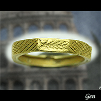 古代ローマ　結婚指輪　アンティークジュエリー