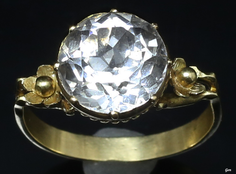 18世紀 ロッククリスタル リング 指輪 アンティークジュエリー