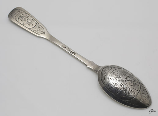 シルバー金具 希少品！19世紀 ロシア帝国 銀食器スプーン アンティーク