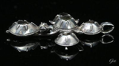 18世紀　ローズカットダイヤモンド　クロスペンダント