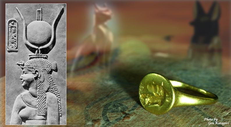 古代ローマ 指輪 リング インタリオ ゴールド クレオパトラ